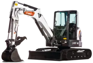 Bobcat E50 Excavator machine available for rent at Ryno's Rental