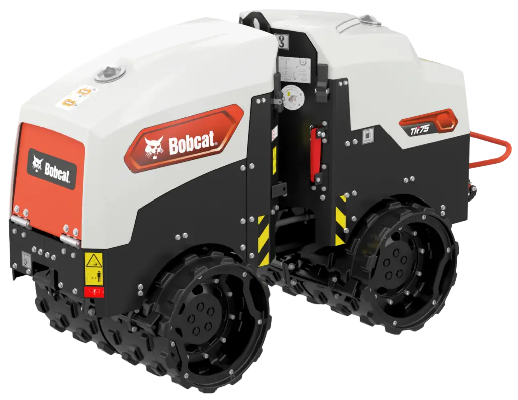 Bobcat TR75 trench roller offered for rent by Ryno's Rental in Powell and Cody