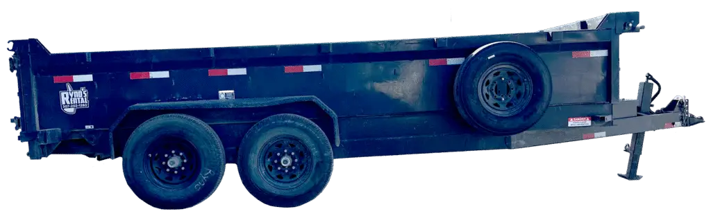 dump trailer available at Ryno's Rentals