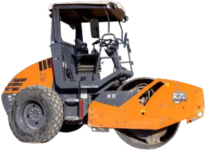 Hamm 66" ride on roller for rent from Ryno's Rentals