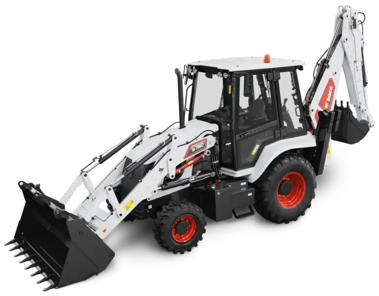 Bobcat backhoe loader available to rent at Ryno's