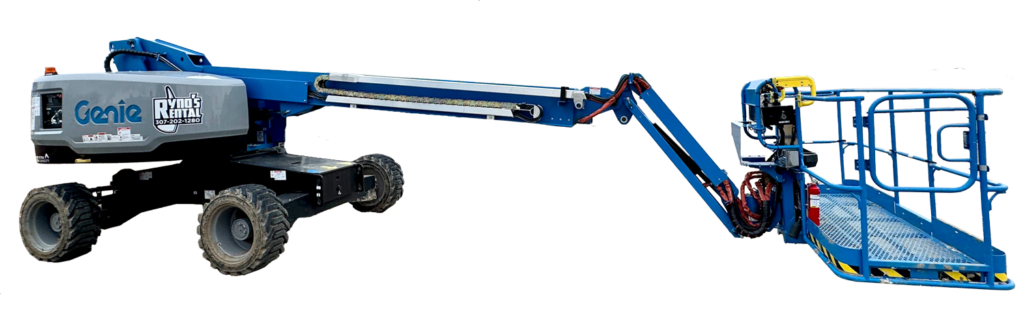 Genie straight boom available for rent from Ryno's Rentals in Powell and Cody Wyoming