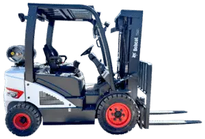 Bobcat forklift available for rent at Ryno's Rentals